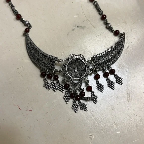 Filigree Sterling Silver Necklace - Picture 4 of 4